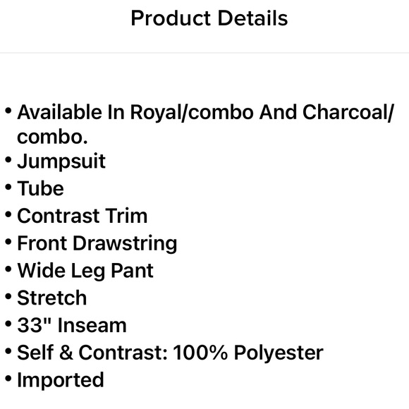 Karlie Jumpsuit Charcoal Combo - Picture 4 of 4